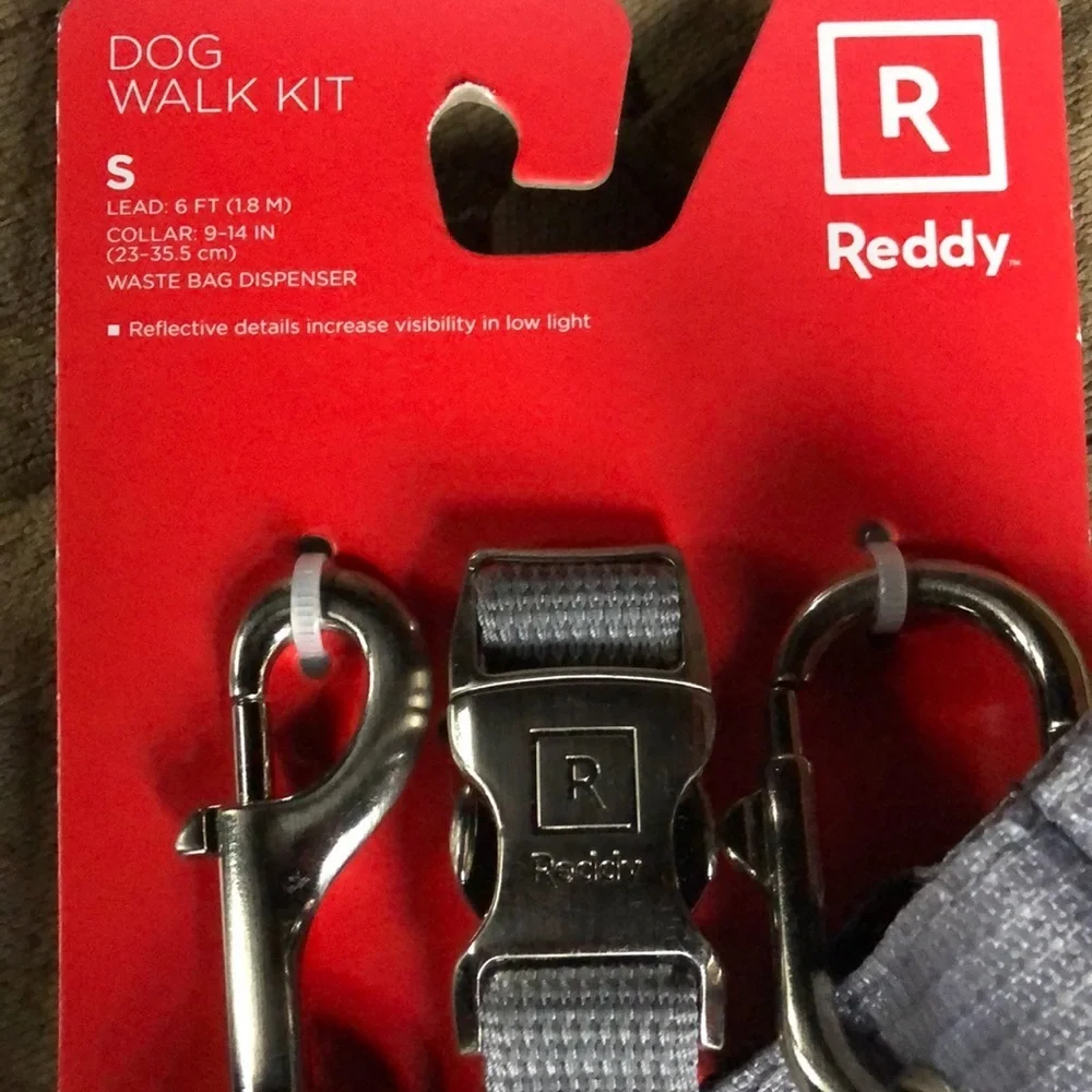 NWT Reddy dog walk kit leash collar S
